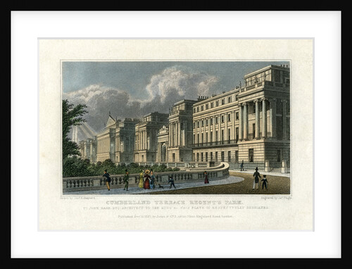 Cumberland Terrace, Regent's Park, London by J Tingle