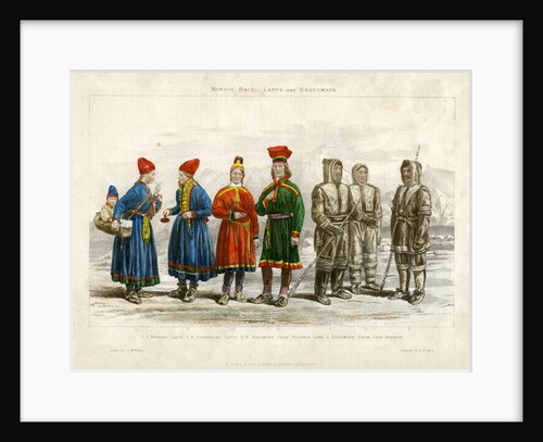Mongol Race, Lapps and Esquimaux by A Portier
