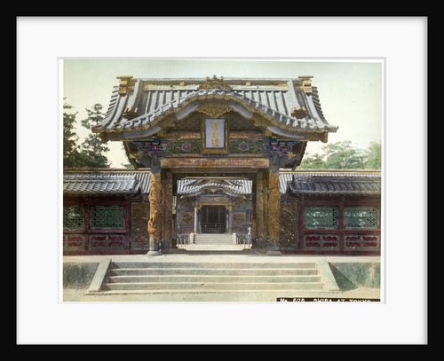 Temple gate, Shiba, Tokyo, Japan by Anonymous