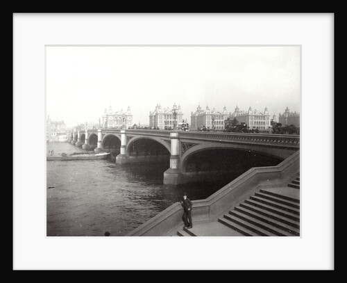 Westminster Bridge and St Thomas's Hospital, London by Anonymous