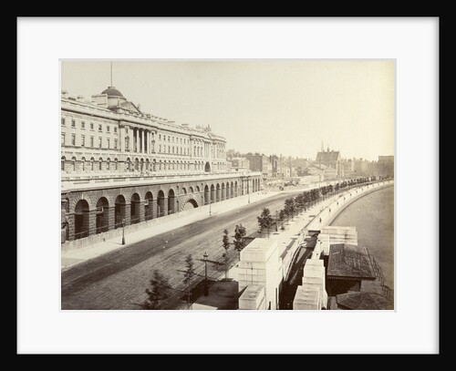 Victoria Embankment, showing Somerset House, London by Anonymous