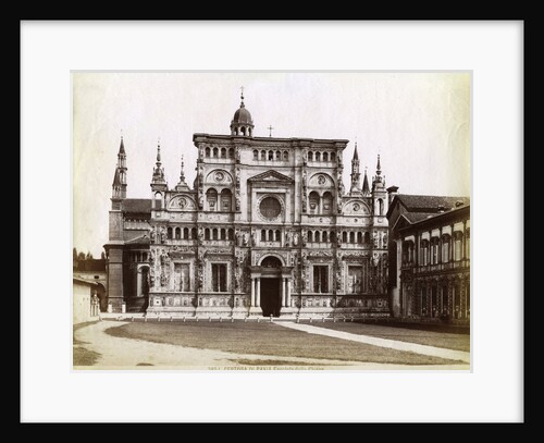 Facade, Church of the Certosa di Pavia (Charterhouse of Pavia) Lombardy, northern Italy by Anonymous
