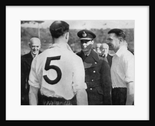 English footballer Eddie Hapgood meeting King George VI by Anonymous
