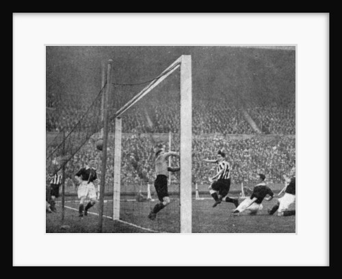 Jack Allen heads Newcastle's first goal, FA Cup Final, Wembley, London by Graphic Photo Union