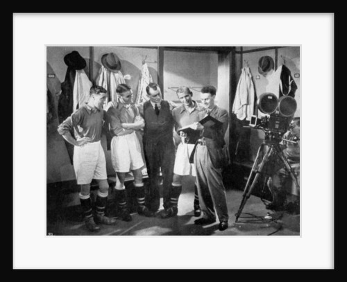 A pause for instruction from film producer Anthony Asquith, Twickenham, London by Anonymous