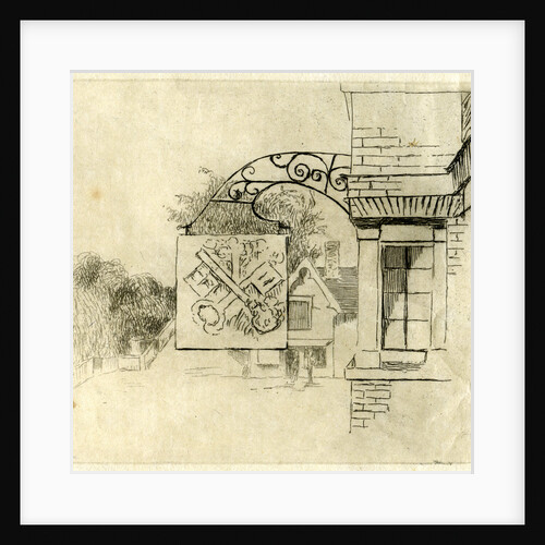 Sign of the Cross Keys, St Neots, Cambridgeshire by Edwin Edwards