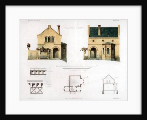 Design for a house in Glienicke, Germany by Anst von W Loeillot