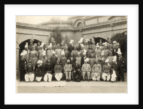 Shahpur district police officers group, India by Mool Chand & Son