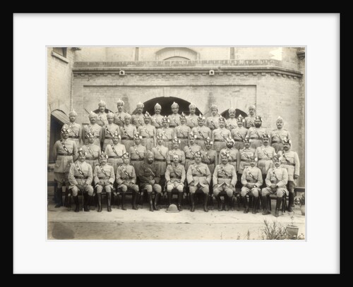 Shahpur district police officers group, India by Mool Chand & Son