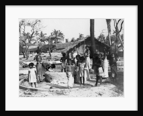 Village scene, Trincomalee, Ceylon by Anonymous