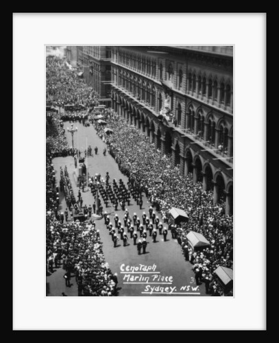 Parade at the Cenotaph, Martin Place, Sydney, New South Wales by Anonymous
