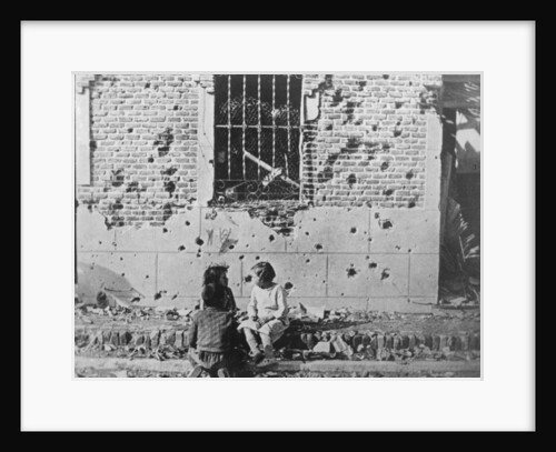 Homeless children, Barcelona, Catalonia, Spain, Spanish Civil War by Anonymous