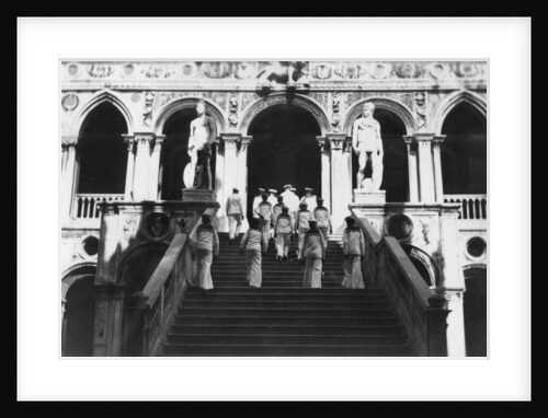 British sailors visiting the Doge's Palace, Venice, Italy by Anonymous