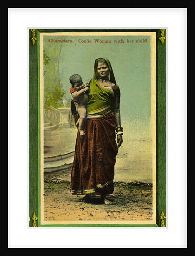 Indian woman with her child, Calcutta, India by Anonymous