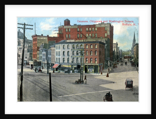 Genesse, Chippewa and Washington Streets, Buffalo, New York, USA by Anonymous