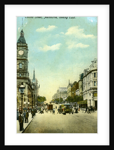 Collins Street, looking east, Melbourne, Victoria, Australia by Anonymous