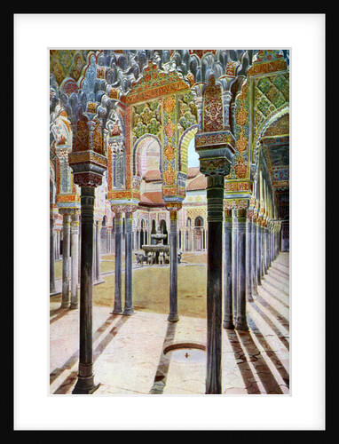 Court of the Lions, the Alhambra, Granada, Andalusia, Spain by Anonymous