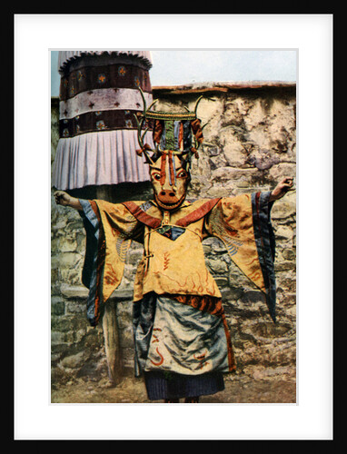 Lama dance, Tibet by Edmund Candler