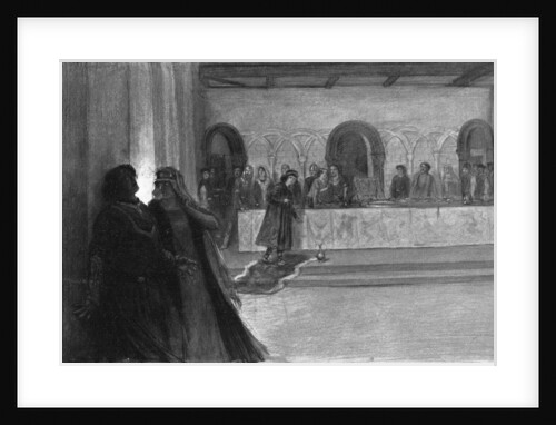 Hallucination of Macbeth during the feast by J Simont