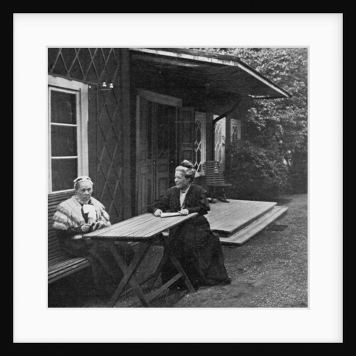 Swedish author Selma Lagerlöf and her mother, Louise by Anonymous