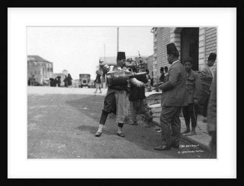 A lemonade seller, Beiruit, Lebanon by Anonymous