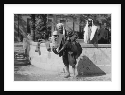 A water carrier in Damascus, Syria by Anonymous