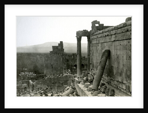 Temple of Bacchus, Baalbek, Lebanon by Anonymous