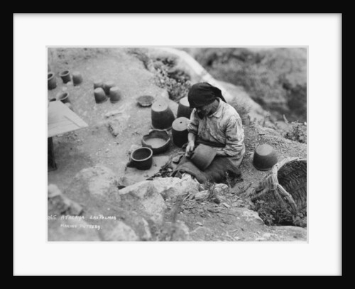 Making pottery, Atalaya, Las Palmas, Gran Canaria, Canary Islands, Spain by Anonymous
