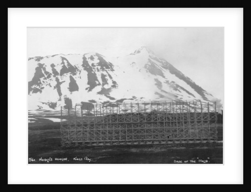 Umberto Nobile's hangar, base of the airship 'Italia', Kongsfjorden, Spitzbergen, Norway by Anonymous