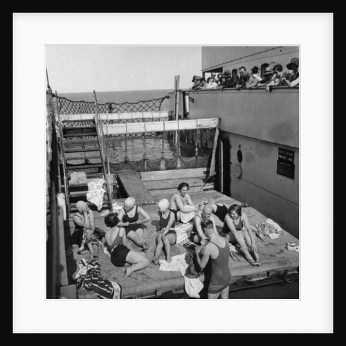Passengers sunbathing on a Cunard Line cruise to the West Indies, January-March 1931 by Anonymous
