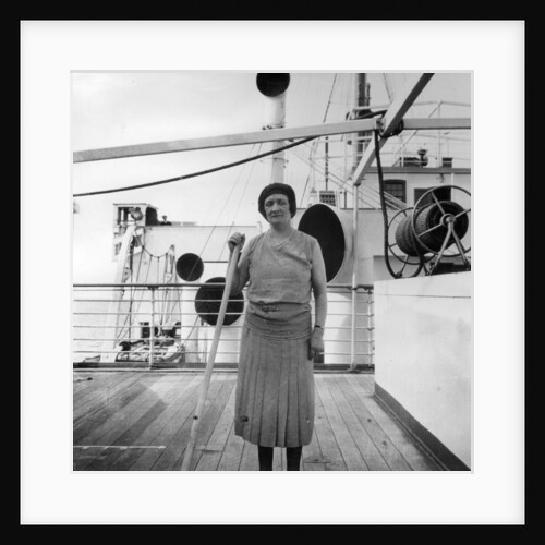 Playing shuffleboard on a Cunard Line cruise to the West Indies, January-March 1931 by Anonymous