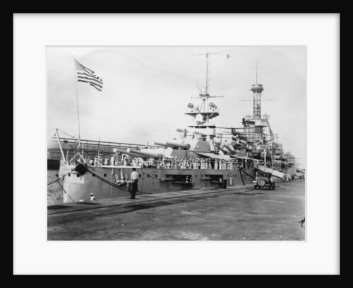 US Navy warships, Navy yard, Balboa, Panama by Anonymous