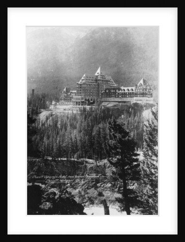 Banff Springs Hotel, from Tunnel Mountain, Banff National Park, Alberta, Canada by Marjorie Bullock