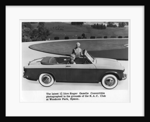 Singer Gazelle convertible, Woodcote Park, Epsom, Surrey by Anonymous