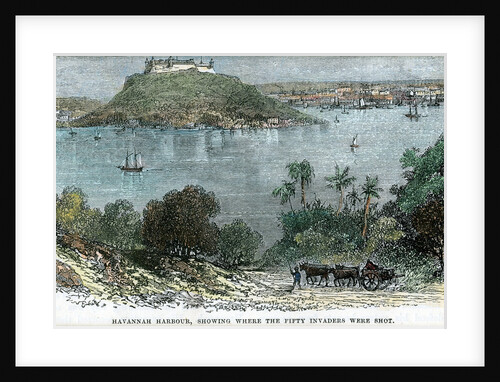 Havannah Harbour, showing where the fifty invaders were shot by Anonymous