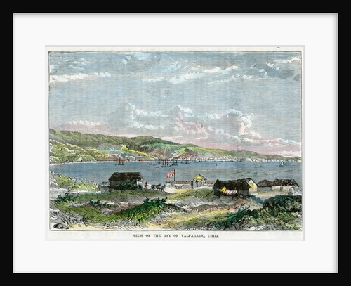 View of the Bay of Valparaiso, Chili by Anonymous