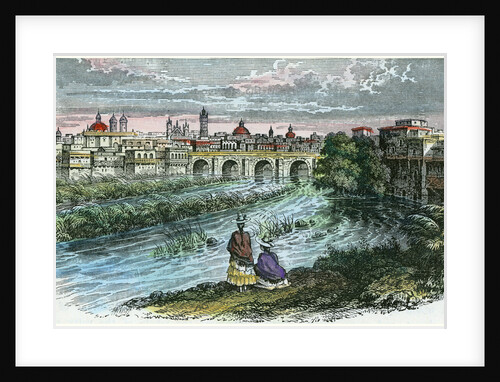View of the city of Lima, the capital of Peru, from the River Rimac by Anonymous