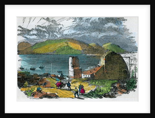 Algeciras, Spain, and Bay of Gibraltar from the old Moorish Castle, Gibraltar by GF Sargent