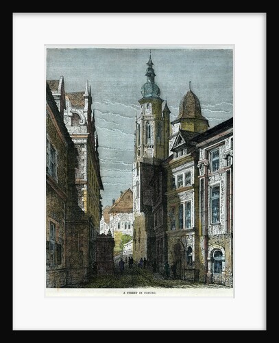 A street in Coburg, Bavaria, Germany by Anonymous