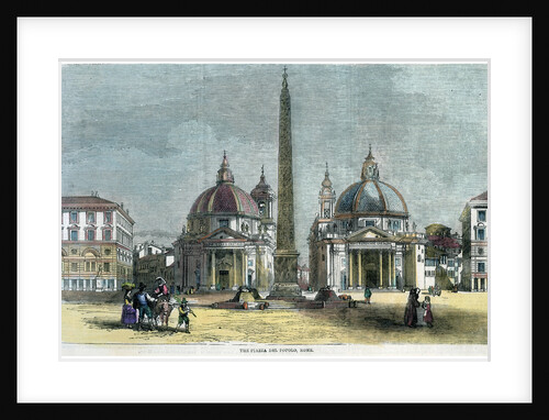 'The Piazza del Popolo, Rome', Italy by Anonymous