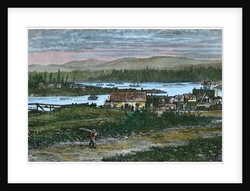 View of the western suburbs of Victoria, Vancouver Island, British Columbia, Canada by Anonymous