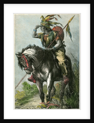 Native American scout by Anonymous