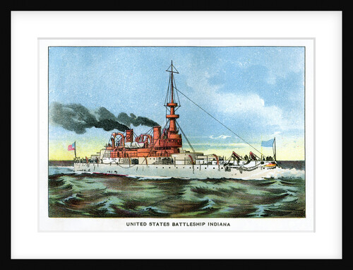 United States Battleship Indiana by Anonymous