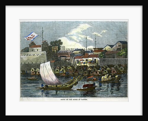Scene on the river at Canton by Anonymous