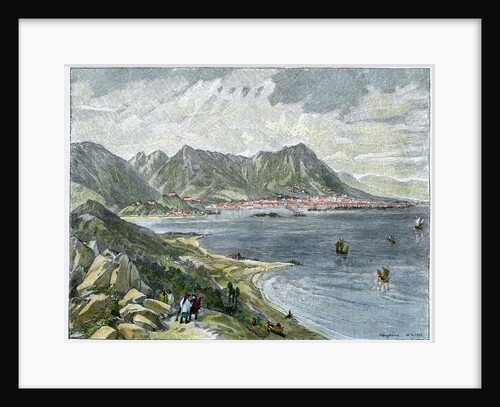 Victoria, Hong Kong, from the Chinese mainland by Anonymous