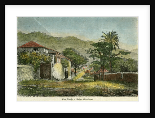 A street in Roseau, Dominica by Pann