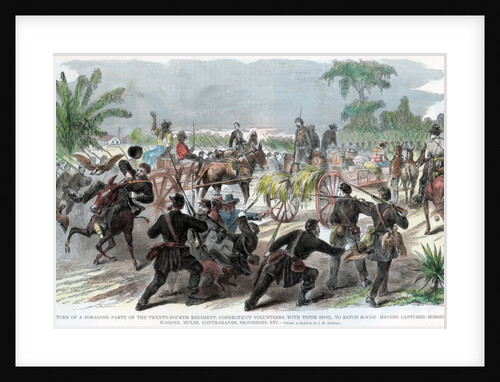 Return of a foraging party to Baton Rouge, Louisiana, American Civil War by Anonymous