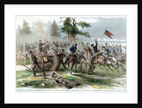Capture of Confederate guns, near Culpeper, Virginia, American Civil War by Anonymous