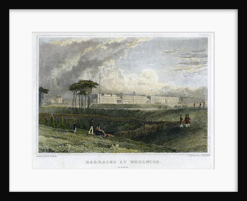 Barracks at Woolwich, Kent by J Hinchliff