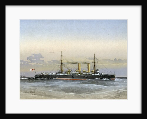 HMS Blenheim, Royal Navy 1st class cruiser by William Frederick Mitchell